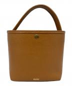 Ch!iiiチー）の古着「Shrink Leather Bascket シュリンクレザーバスケットバッグ」｜ブラウン