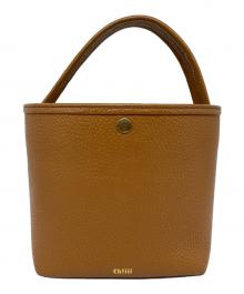 Ch!iii（チー）の古着「Shrink Leather Bascket シュリンクレザーバスケットバッグ」｜ブラウン