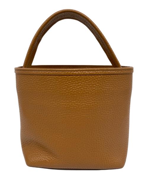 Ch!iii（チー）Ch!iii (チー) Shrink Leather Bascket シュリンクレザーバスケットバッグ ブラウンの古着・服飾アイテム
