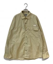 THE NORTH FACE（ザ ノース フェイス）の古着「L/S Nuptse Shirt」｜ベージュ