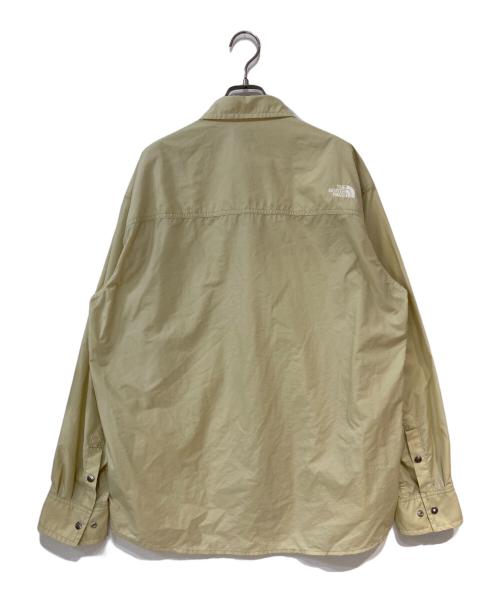 THE NORTH FACE（ザ ノース フェイス）THE NORTH FACE (ザ ノース フェイス) L/S Nuptse Shirt ベージュ サイズ: XLの古着・服飾アイテム