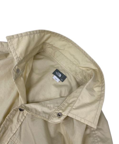 THE NORTH FACE（ザ ノース フェイス）THE NORTH FACE (ザ ノース フェイス) L/S Nuptse Shirt ベージュ サイズ: XLの古着・服飾アイテム