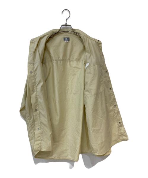 THE NORTH FACE（ザ ノース フェイス）THE NORTH FACE (ザ ノース フェイス) L/S Nuptse Shirt ベージュ サイズ: XLの古着・服飾アイテム