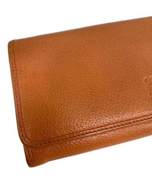 LOEWE（ロエベ）LOEWE (ロエベ) アナグラム ロングウォレット オレンジの古着・服飾アイテム