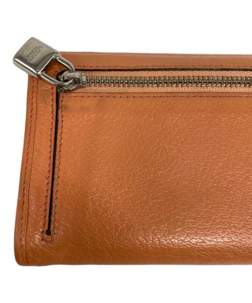 LOEWE（ロエベ）LOEWE (ロエベ) アナグラム ロングウォレット オレンジの古着・服飾アイテム