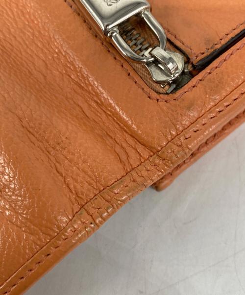 LOEWE（ロエベ）LOEWE (ロエベ) アナグラム ロングウォレット オレンジの古着・服飾アイテム