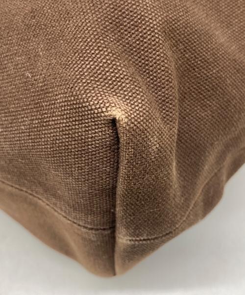 BURBERRY BLUE LABEL（バーバリー ブルー レーベル）BURBERRY BLUE LABEL (バーバリー ブルー レーベル) 裏地ノヴァチェック キャンバストートバッグ ブラウンの古着・服飾アイテム