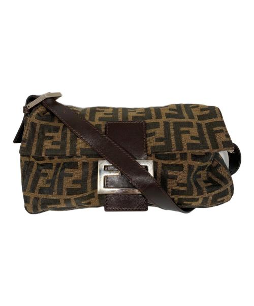 FENDI（フェンディ）FENDI (フェンディ) ズッカ柄 マンマバケット ハンドバッグ ブラウンの古着・服飾アイテム