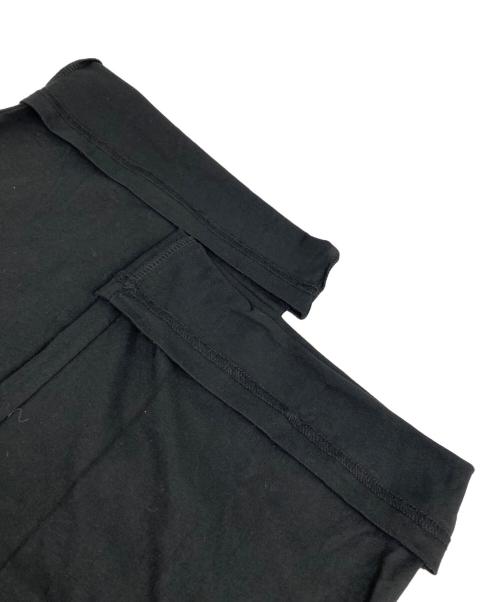 Matin Kim（マーティン・キム）Matin Kim (マーティン・キム) LAYERED SKIRT JERSEY PANTS ブラック サイズ:S 未使用品の古着・服飾アイテム