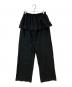 Matin Kim (マーティン・キム) LAYERED SKIRT JERSEY PANTS ブラック サイズ:S 未使用品：7000円