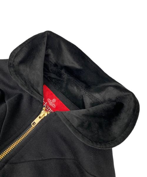 Vivienne Westwood RED LABEL（ヴィヴィアンウエストウッドレッドレーベル）Vivienne Westwood RED LABEL (ヴィヴィアンウエストウッドレッドレーベル) オーガニック裏毛ハートブルゾン ブラック サイズ:00の古着・服飾アイテム