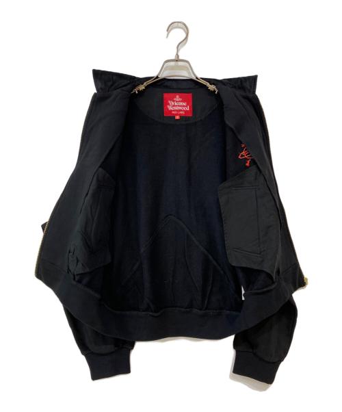 Vivienne Westwood RED LABEL（ヴィヴィアンウエストウッドレッドレーベル）Vivienne Westwood RED LABEL (ヴィヴィアンウエストウッドレッドレーベル) オーガニック裏毛ハートブルゾン ブラック サイズ:00の古着・服飾アイテム