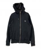 FRED PERRYフレッドペリー）の古着「Hooded Zip Through Sweatshirt」｜ブラック