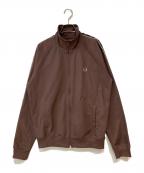 FRED PERRYフレッドペリー）の古着「CONTRAST TAPE TRACK JACKET /  コントラストテープトラックジャケット」｜ブラウン