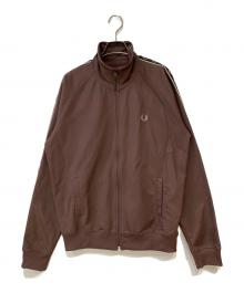 FRED PERRY（フレッドペリー）の古着「CONTRAST TAPE TRACK JACKET /  コントラストテープトラックジャケット」｜ブラウン