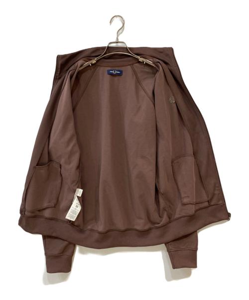 FRED PERRY（フレッドペリー）FRED PERRY (フレッドペリー) CONTRAST TAPE TRACK JACKET /  コントラストテープトラックジャケット ブラウン サイズ:Lの古着・服飾アイテム
