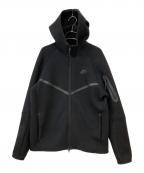 NIKEナイキ）の古着「TECH FLEECE FULL ZIP WIND RUNNER HOODIE」｜ブラック
