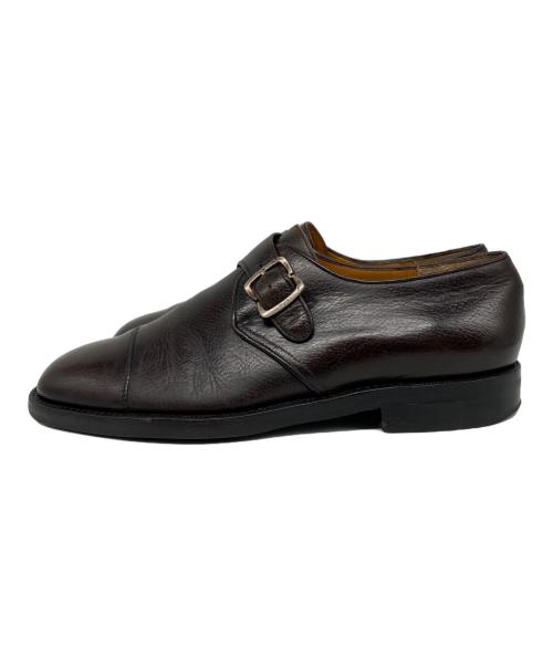 Salvatore Ferragamo（サルヴァトーレ フェラガモ）Salvatore Ferragamo (サルヴァトーレ フェラガモ) モンクストラップシューズ ブラウン サイズ:7.5 2Eの古着・服飾アイテム