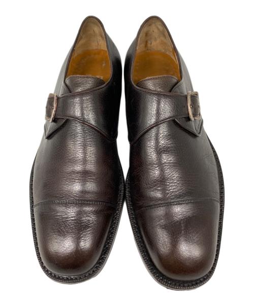 Salvatore Ferragamo（サルヴァトーレ フェラガモ）Salvatore Ferragamo (サルヴァトーレ フェラガモ) モンクストラップシューズ ブラウン サイズ:7.5 2Eの古着・服飾アイテム