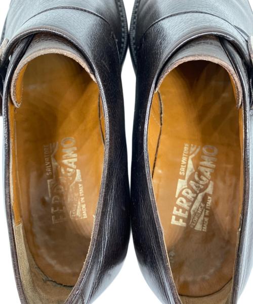 Salvatore Ferragamo（サルヴァトーレ フェラガモ）Salvatore Ferragamo (サルヴァトーレ フェラガモ) モンクストラップシューズ ブラウン サイズ:7.5 2Eの古着・服飾アイテム