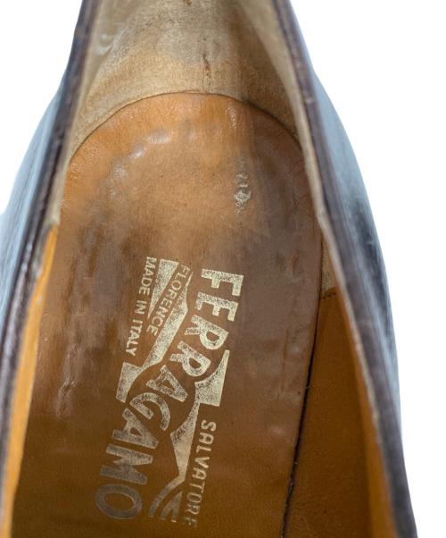 Salvatore Ferragamo（サルヴァトーレ フェラガモ）Salvatore Ferragamo (サルヴァトーレ フェラガモ) モンクストラップシューズ ブラウン サイズ:7.5 2Eの古着・服飾アイテム