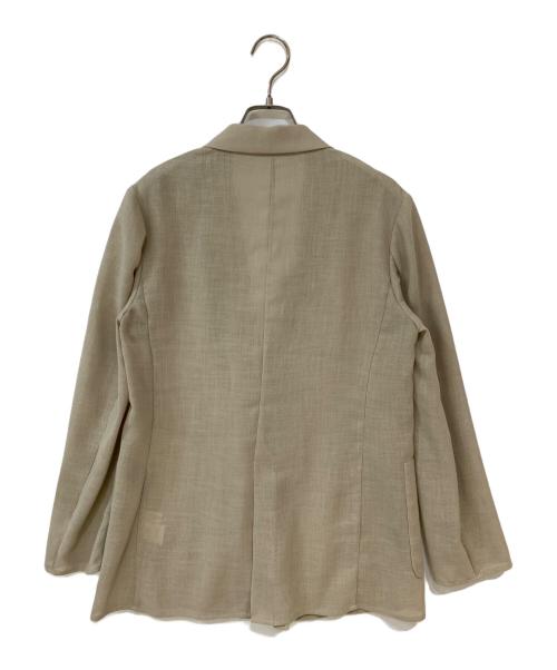 LOUNIE（ルーニー）LOUNIE (ルーニー) シアーテーラードジャケット ベージュ サイズ:36の古着・服飾アイテム