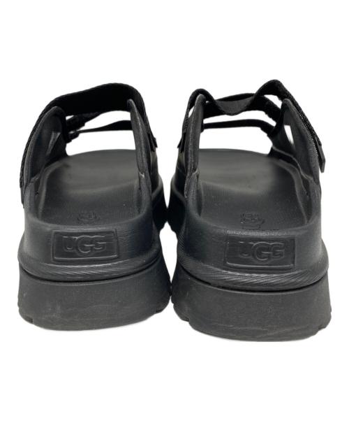 UGG（アグ）UGG (アグ) GoldenGlow Slide プラットフォームサンダル ブラック サイズ:27cm(ウィメンズ規格）の古着・服飾アイテム