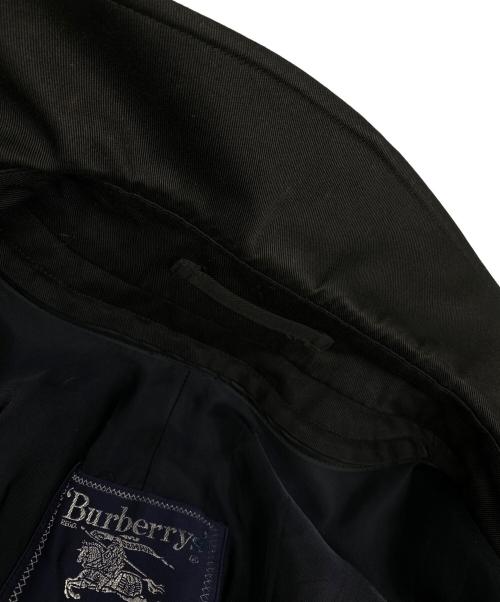 Burberry's（バーバリーズ）Burberry's (バーバリーズ) ライナー付 裏地ノヴァチェック 比翼ステンカラーコート ブラック サイズ:無の古着・服飾アイテム