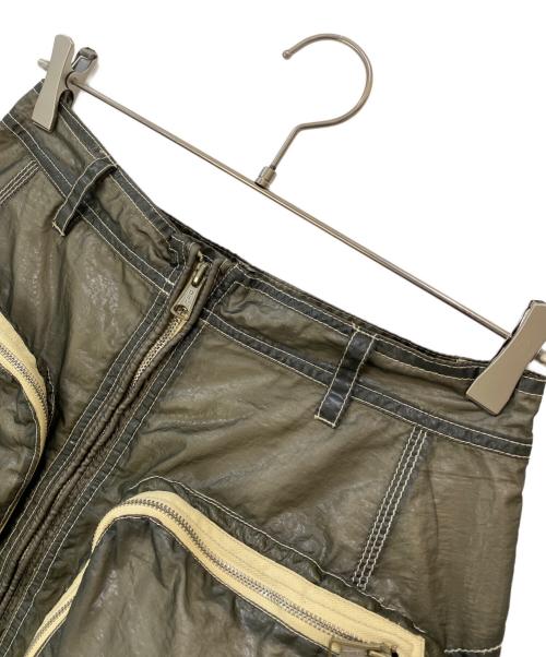 DIESEL（ディーゼル）DIESEL (ディーゼル) O-KYLIE-A ミリタリーパッチポケットミニスカート オリーブ サイズ:28の古着・服飾アイテム
