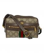 GUCCIグッチ）の古着「GGスプリーム オフィディア シェリーライン ショルダーバッグ」｜ブラウン