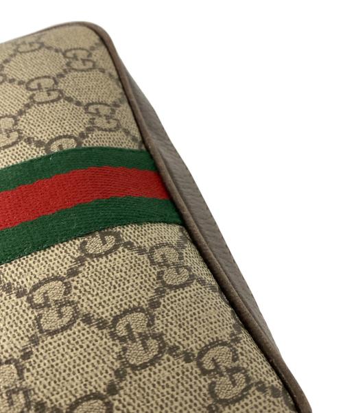 GUCCI（グッチ）GUCCI (グッチ) GGスプリーム オフィディア シェリーライン ショルダーバッグ ブラウンの古着・服飾アイテム