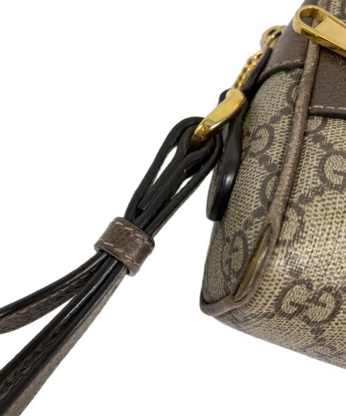 GUCCI（グッチ）GUCCI (グッチ) GGスプリーム オフィディア シェリーライン ショルダーバッグ ブラウンの古着・服飾アイテム