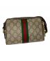 GUCCI (グッチ) GGスプリーム オフィディア シェリーライン ショルダーバッグ ブラウン：20000円