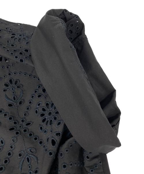 ticca（ティッカ）ticca (ティッカ) レースフレンチシャツ ブラック サイズ:Free 未使用品の古着・服飾アイテム