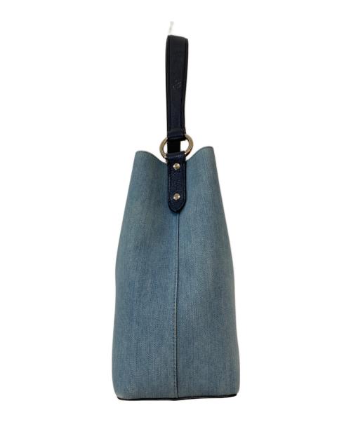 COACH（コーチ）COACH (コーチ) Town Bucket Bag デニム2WAYショルダーバッグ インディゴの古着・服飾アイテム