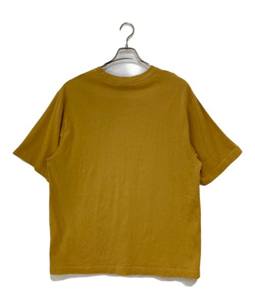 maison kitsune（メゾンキツネ）maison kitsune (メゾンキツネ) BOLD FOX HEAD PATCH OVERSIZE TEE SHIRT イエロー サイズ:Lの古着・服飾アイテム