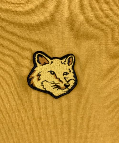 maison kitsune（メゾンキツネ）maison kitsune (メゾンキツネ) BOLD FOX HEAD PATCH OVERSIZE TEE SHIRT イエロー サイズ:Lの古着・服飾アイテム