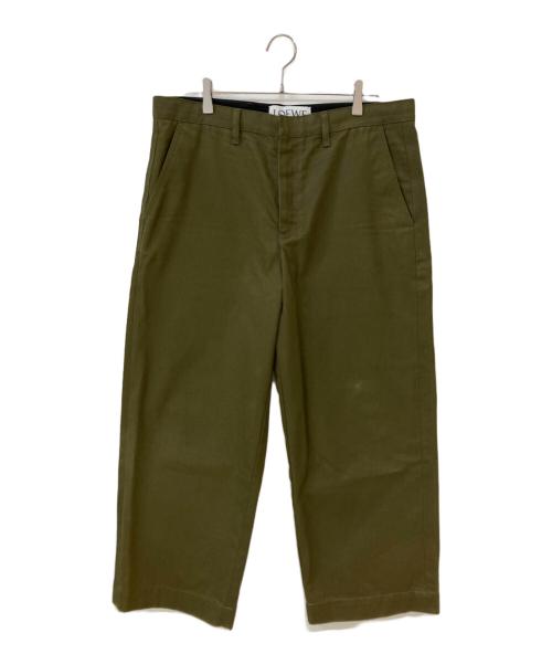 LOEWE（ロエベ）LOEWE (ロエベ) トラウザーズワイドパンツ military green サイズ:52の古着・服飾アイテム