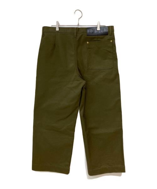 LOEWE（ロエベ）LOEWE (ロエベ) トラウザーズワイドパンツ military green サイズ:52の古着・服飾アイテム