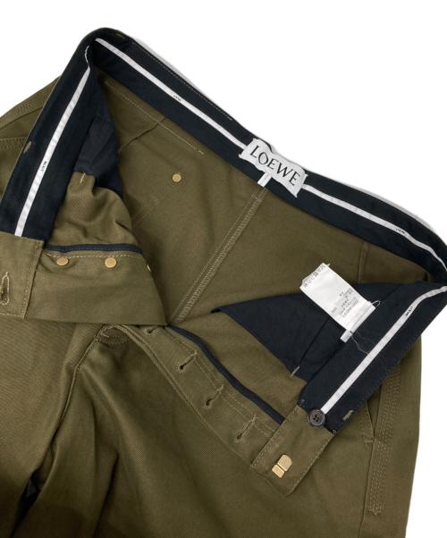 LOEWE（ロエベ）LOEWE (ロエベ) トラウザーズワイドパンツ military green サイズ:52の古着・服飾アイテム