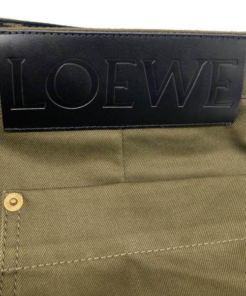LOEWE（ロエベ）LOEWE (ロエベ) トラウザーズワイドパンツ military green サイズ:52の古着・服飾アイテム