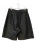 UNIVERSAL PRODUCTS. (ユニバーサルプロダクツ) 25SS Lamb Leather Easy Shorts ブラック サイズ:3：25000円