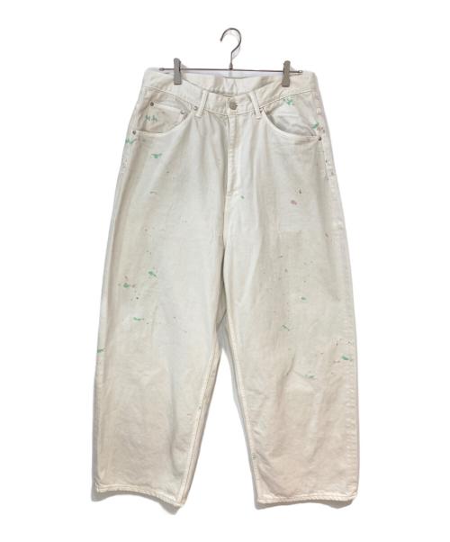 ANCELLM（アンセルム）ANCELLM (アンセルム) AGING WIDE 5P DENIM PANTS ホワイト サイズ:3の古着・服飾アイテム