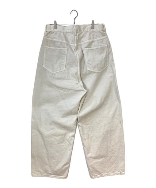ANCELLM（アンセルム）ANCELLM (アンセルム) AGING WIDE 5P DENIM PANTS ホワイト サイズ:3の古着・服飾アイテム