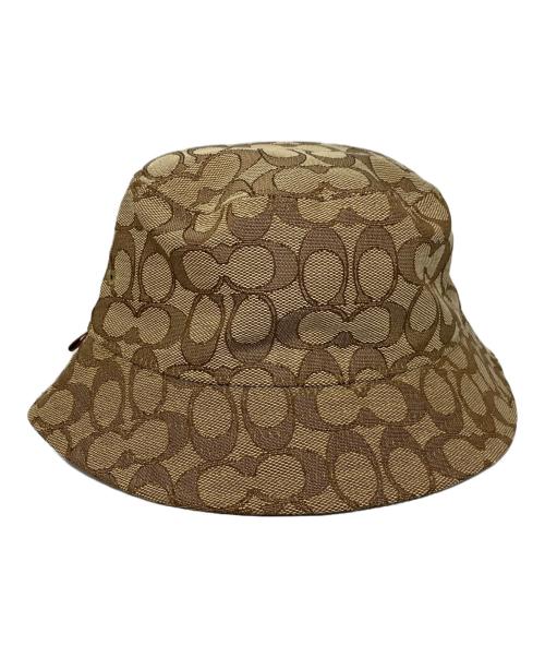 COACH（コーチ）COACH (コーチ) シグネチャーバケットハット ブラウンの古着・服飾アイテム