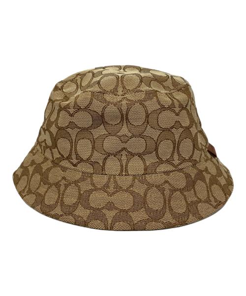 COACH（コーチ）COACH (コーチ) シグネチャーバケットハット ブラウンの古着・服飾アイテム