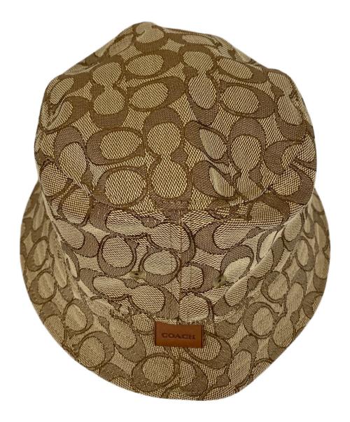 COACH（コーチ）COACH (コーチ) シグネチャーバケットハット ブラウンの古着・服飾アイテム