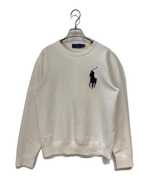 POLO RALPH LAUREN（ポロ・ラルフローレン）POLO RALPH LAUREN (ポロ・ラルフローレン) ビッグポニースウェット ホワイト サイズ:Ｓの古着・服飾アイテム