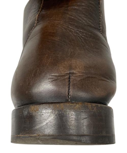 Salvatore Ferragamo（サルヴァトーレ フェラガモ）Salvatore Ferragamo (サルヴァトーレ フェラガモ) サイドジップブーツ ブラウン サイズ:10Eの古着・服飾アイテム