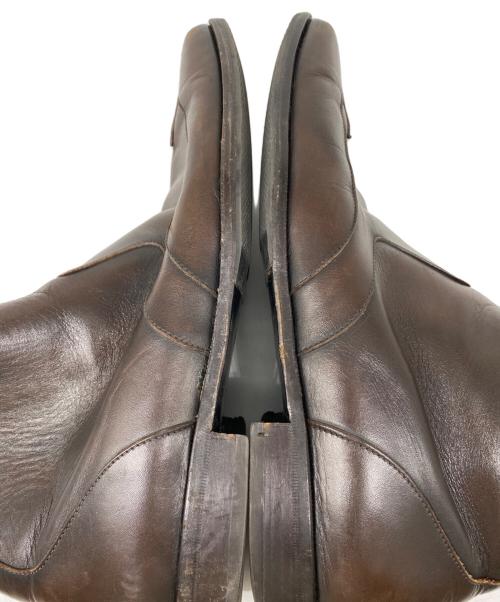 Salvatore Ferragamo（サルヴァトーレ フェラガモ）Salvatore Ferragamo (サルヴァトーレ フェラガモ) サイドジップブーツ ブラウン サイズ:10Eの古着・服飾アイテム